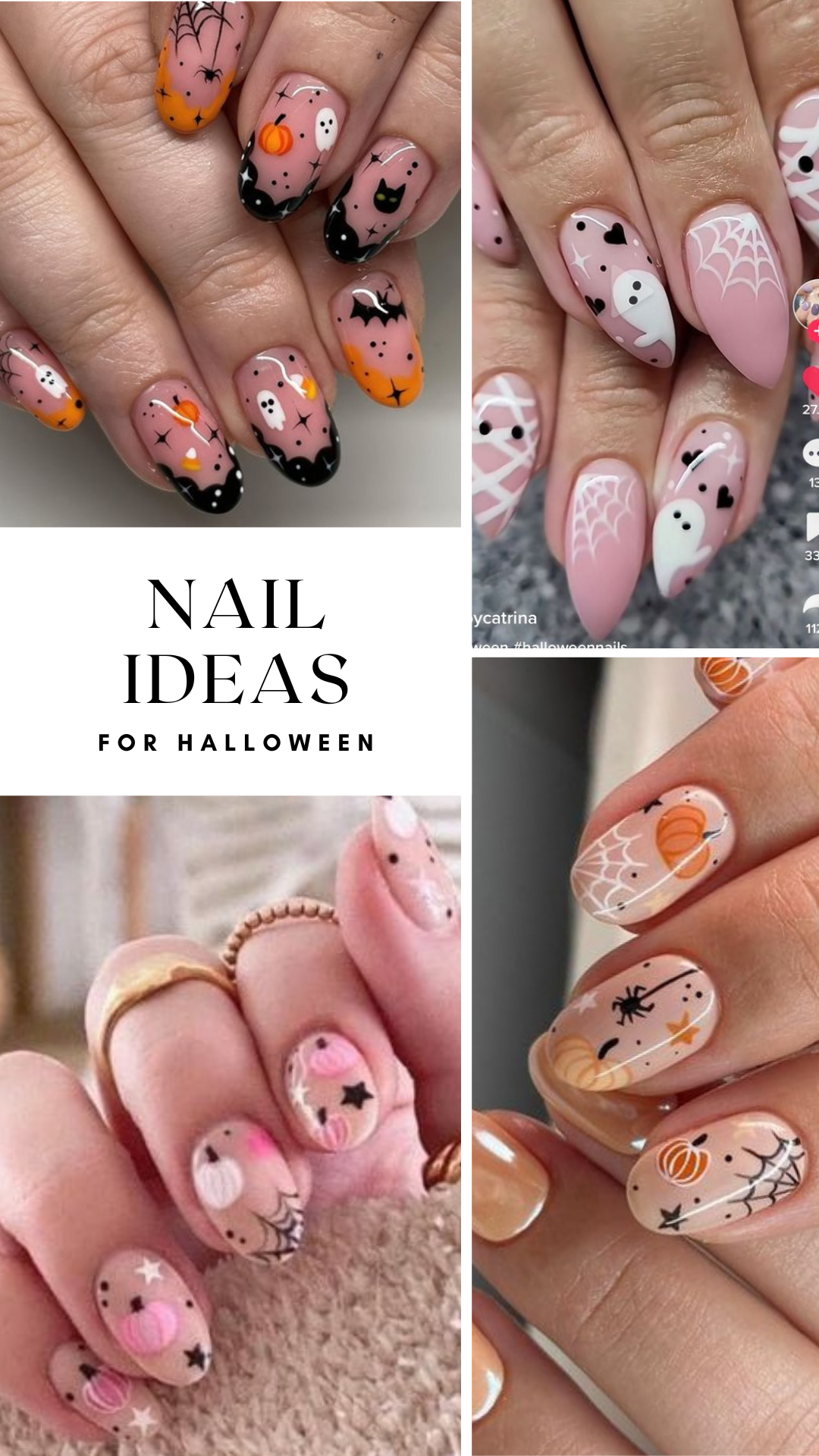 Halloween nails are so much fun! To help you get ready for this spooky holiday, I've put together a list of 25 amazing Halloween nail ideas. #nails #nailart #Halloween