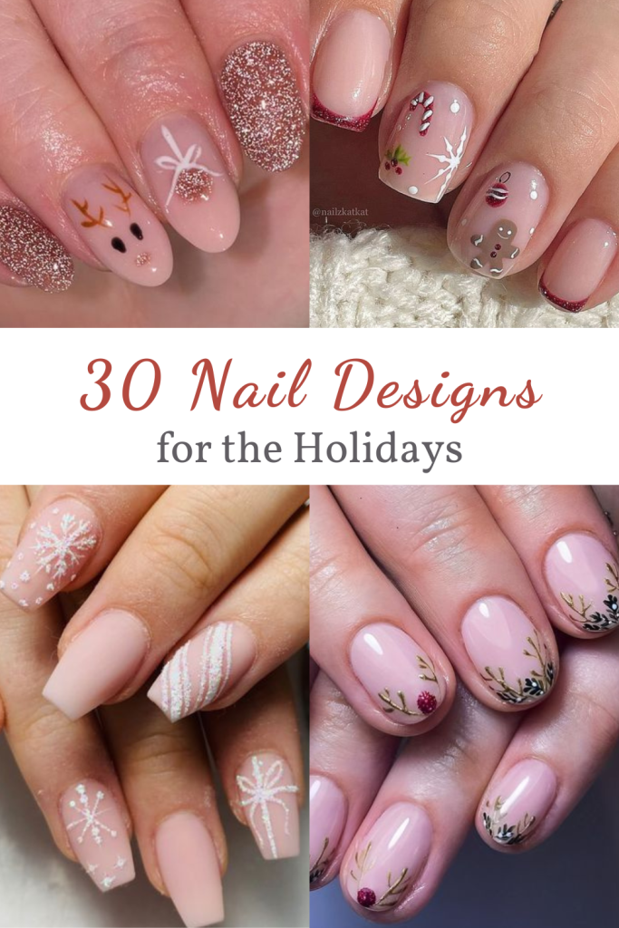 Get ready for the holidays with these amazing holiday nail designs! With 30 designs to browse through, I'm sure you'll find some favorites. 